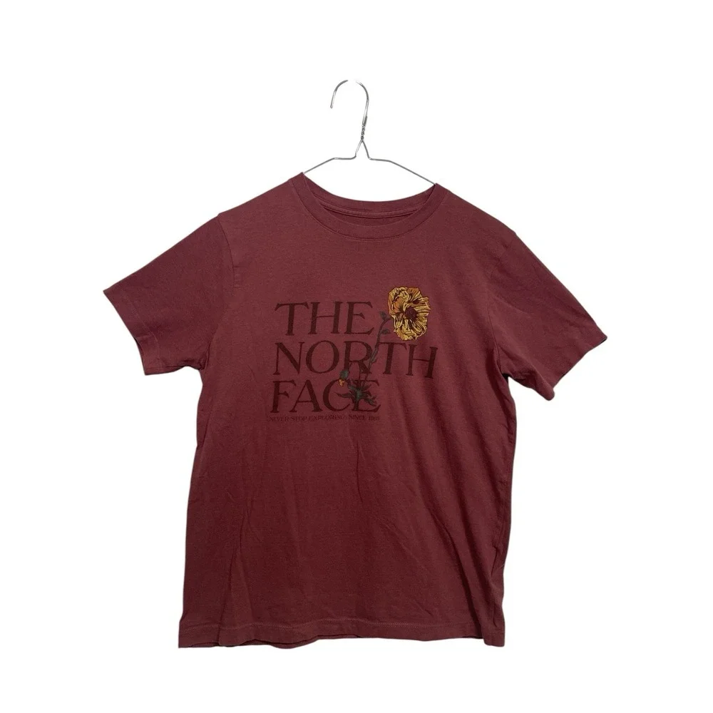 The North Face Small Marrón Womens Short Sleeve T-Shirt - Picture 1 of 8